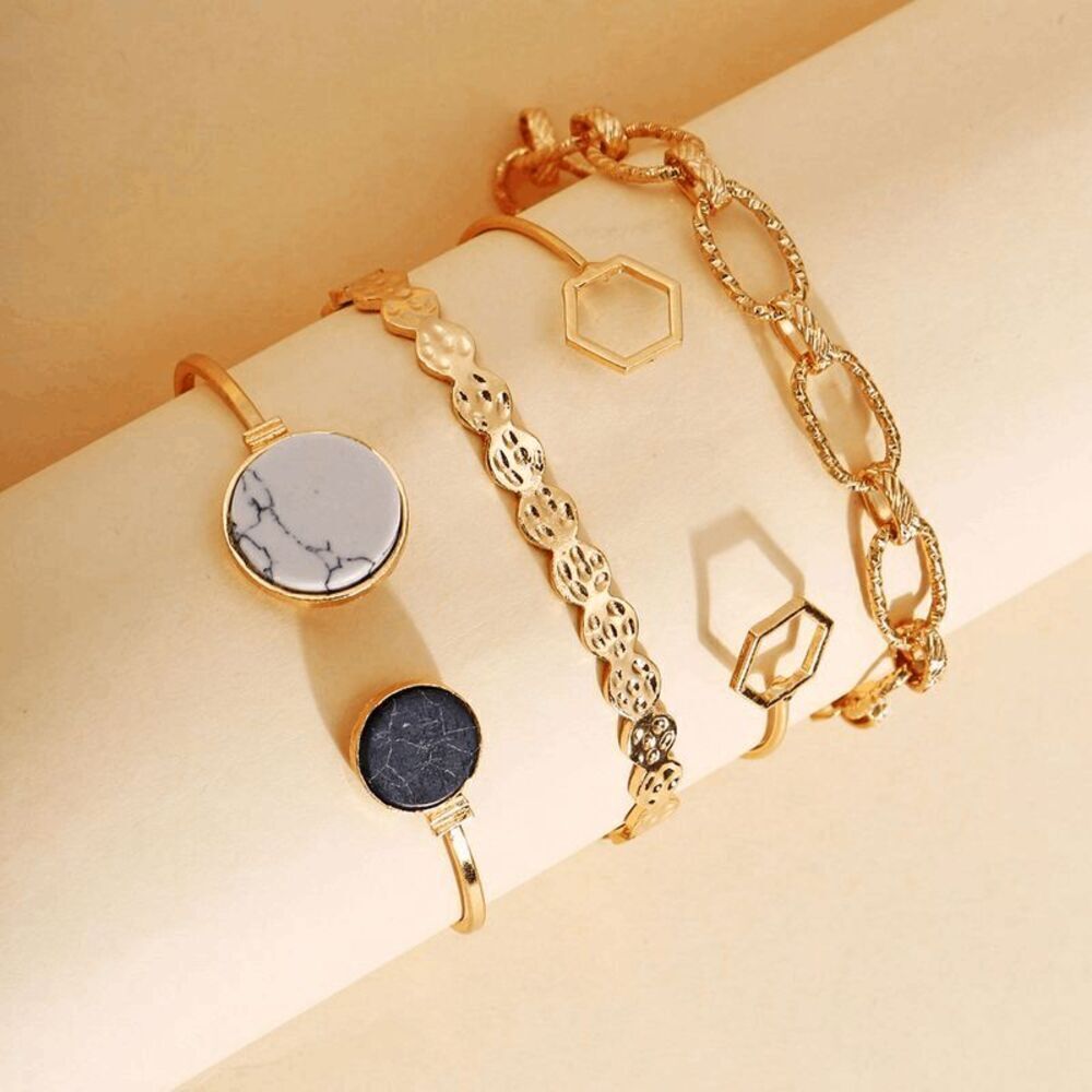 Unique Bangle Bracelet Set - Picture 3 of 5